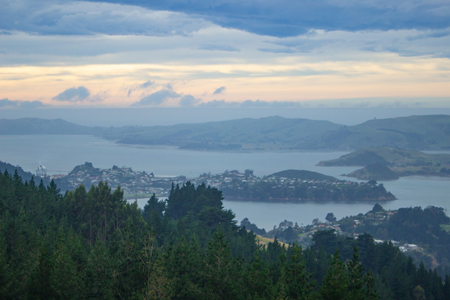 View looking toward Port Chalmers - click to enlarge