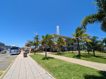 Noumea cruise centre where shuttle buses go to from the ship - click to enlarge